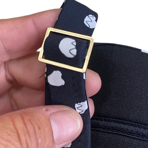 Lands' End Black & White polka dot bikini top Bra Size 36DD /38D - Picture 6 of 7